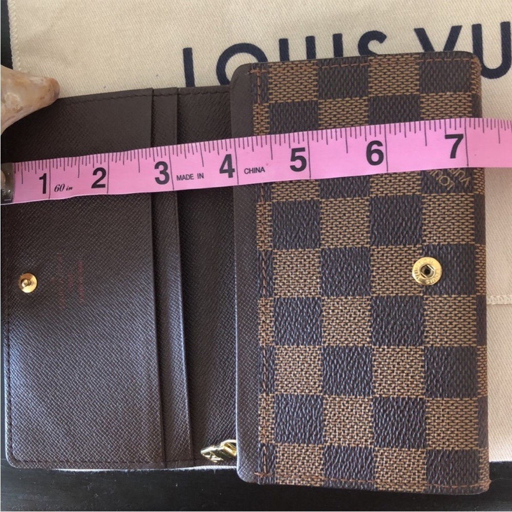 Louis Vuitton Damier Ebene Portefeuille Tresor N61736 Wallet, PRISTINE VTG 2003 - Picture 3 of 15